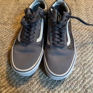 Vans Gray & White Low-Top Women’s Sneakers